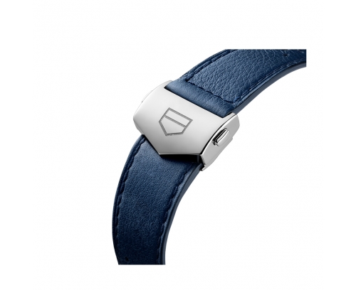 Montre TAG Heuer Monaco Gulf Édition Spéciale automatique cadran bleu bracelet cuir bleu 39 mm