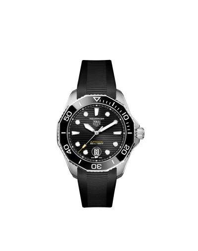 Montre TAG Heuer Aquaracer Professional 300 automatique cadran noir bracelet caoutchouc noir 43 mm
