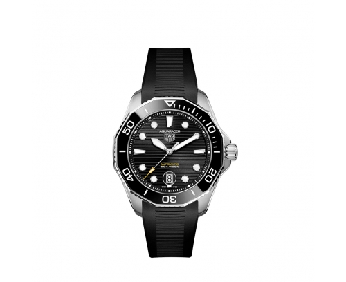 Montre TAG Heuer Aquaracer Professional 300 automatique cadran noir bracelet caoutchouc noir 43 mm