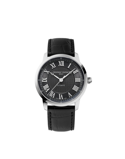 Montre Frédérique Constant Classics Première Édition Limitée automatique cadran noir bracelet cuir de veau noir 38,5 mm
