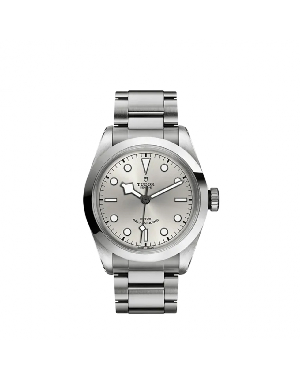 Montre Tudor Black Bay automatique cadran argent bracelet acier 41 mm Montre Tudor Black Bay automatique cadran argent bracelet acier 41 mm